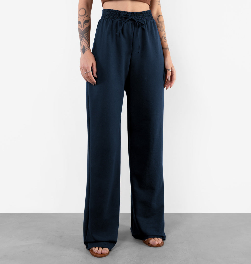 Calça Pantalona Barra A Fio