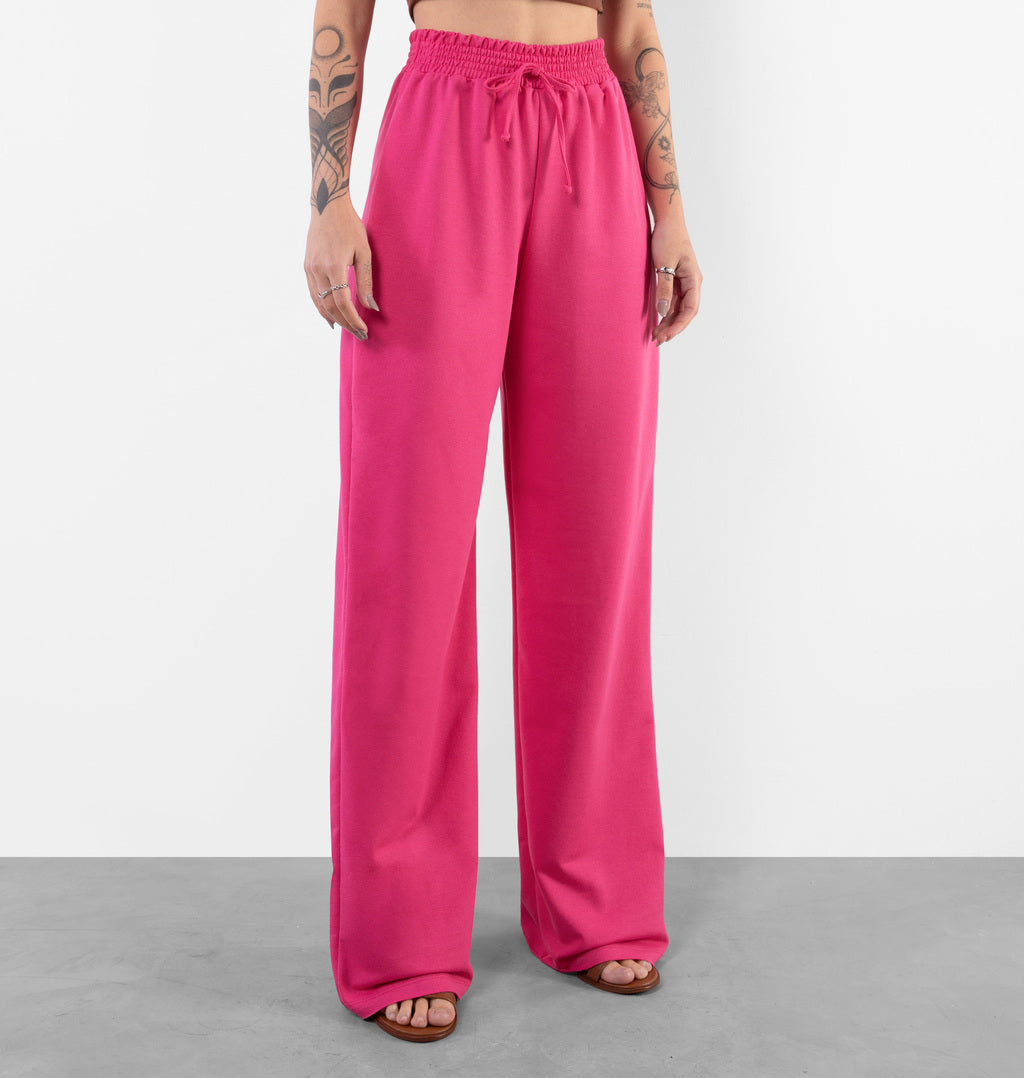 Calça Pantalona Barra A Fio