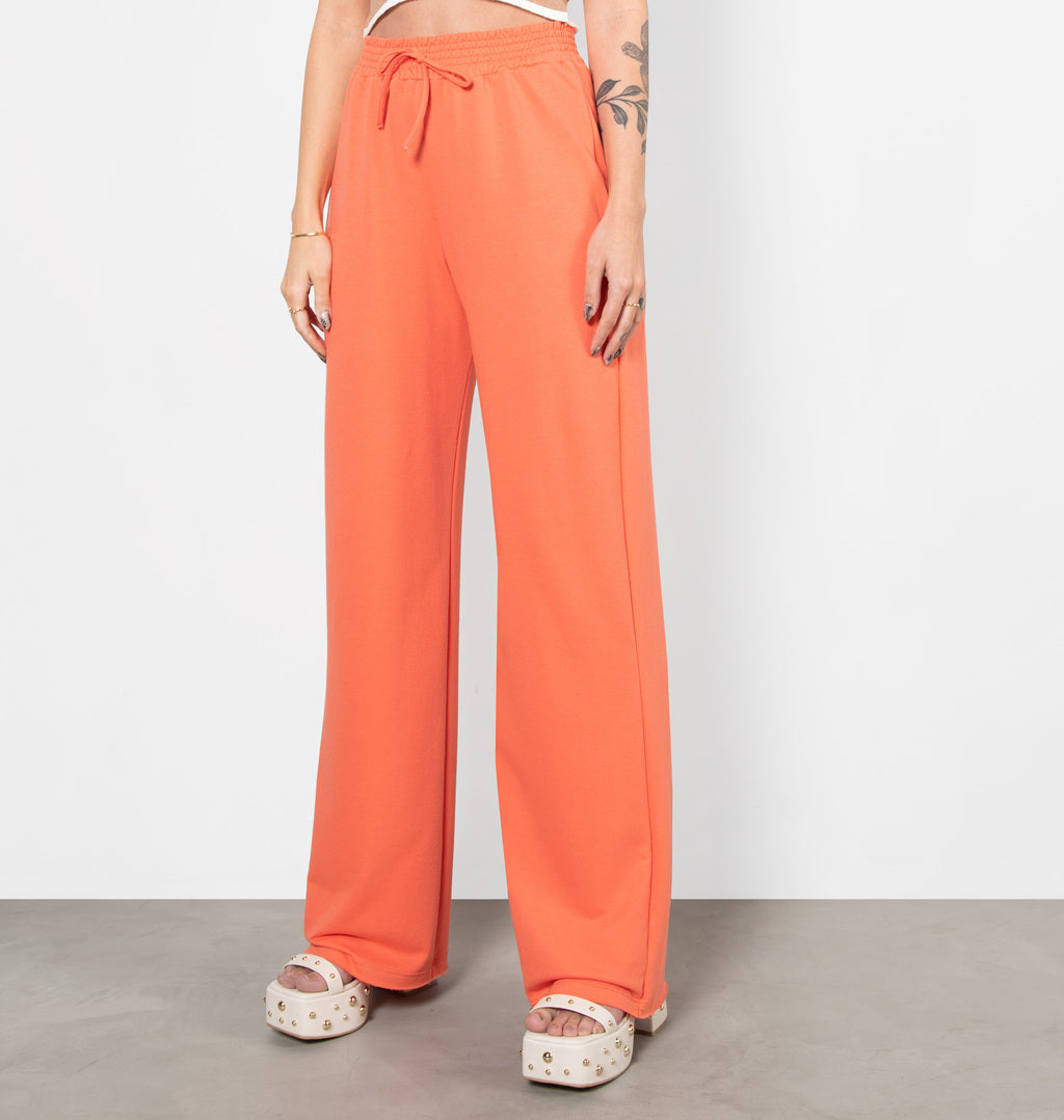 Calça Pantalona Barra A Fio