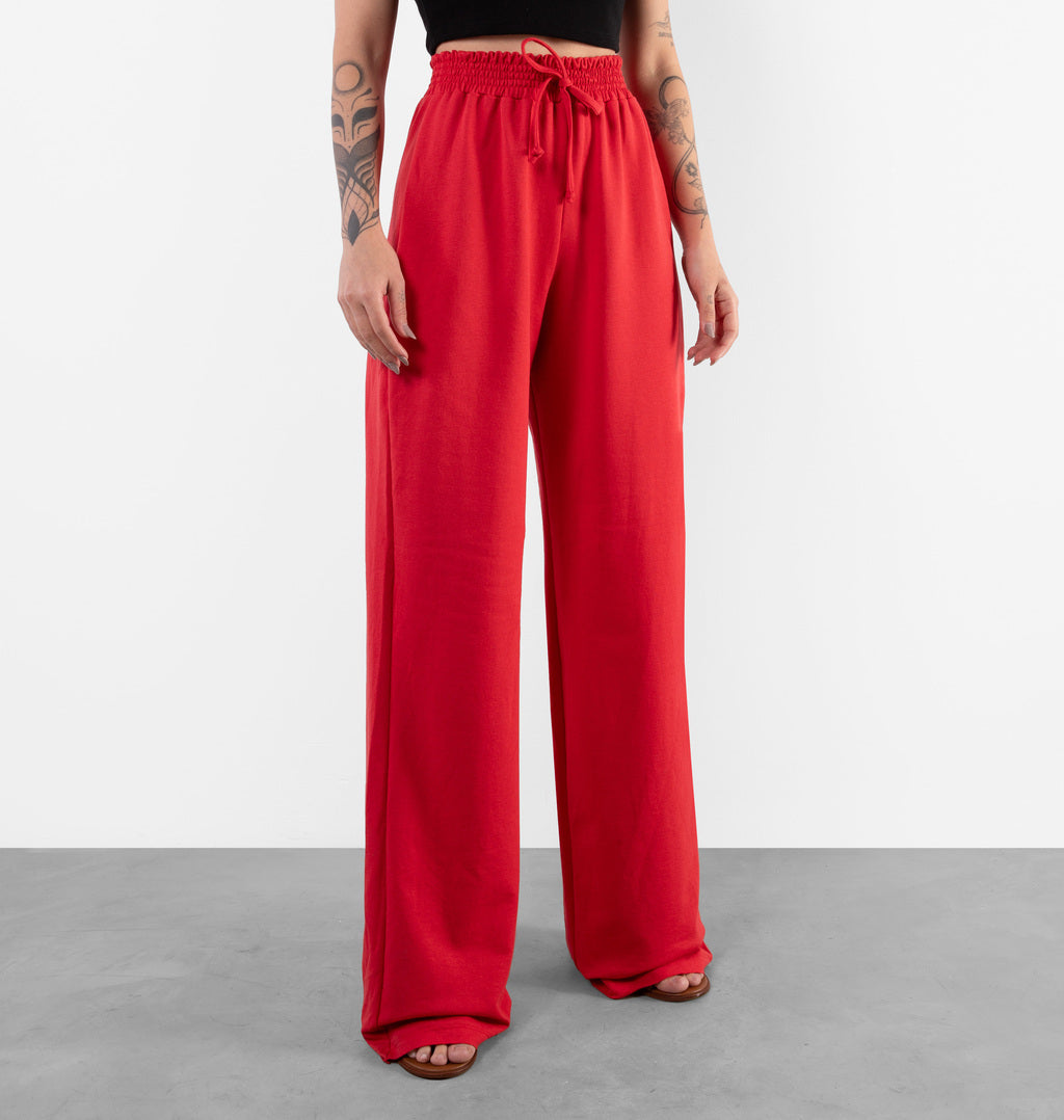 Calça Pantalona Barra A Fio