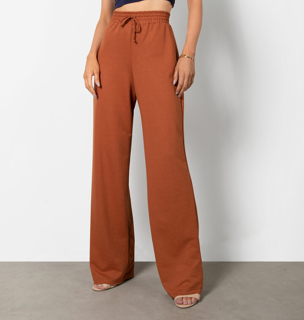 Calça Pantalona Barra A Fio