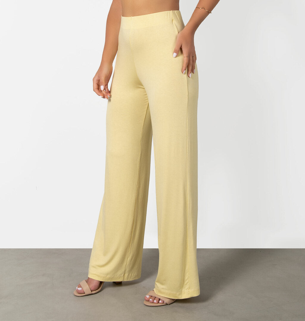 Calça Wide Leg Básica Viscolycra