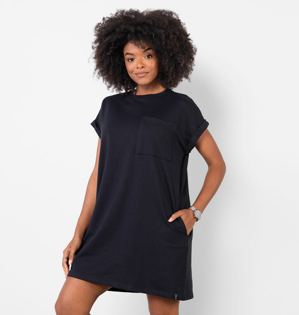 Vestido Tee Dress Curto Com Bolso