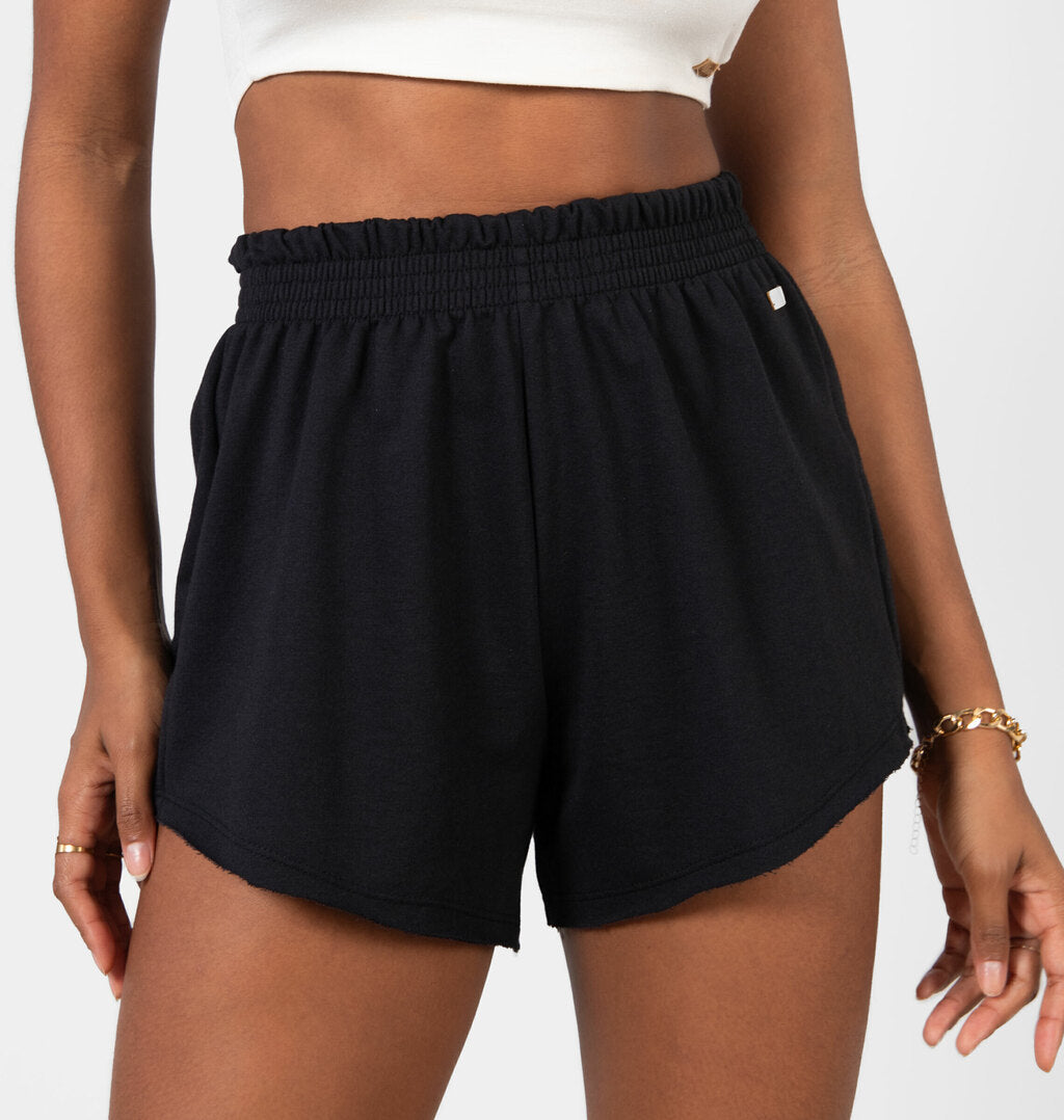 Short Cós Com Elástico Em Moletinho