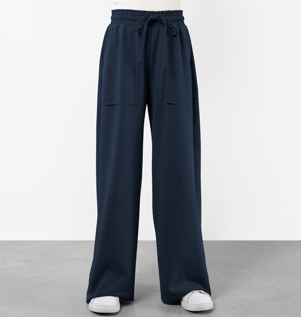 Calça Pantalona Infantil Moletinho Bolso A Fio