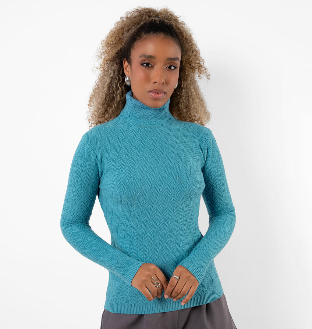 Tricot Com Gola Dupla