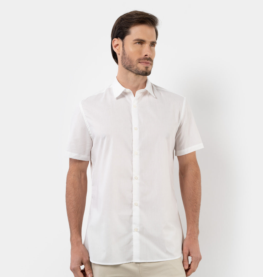 Camisa Manga Curta Com Botões