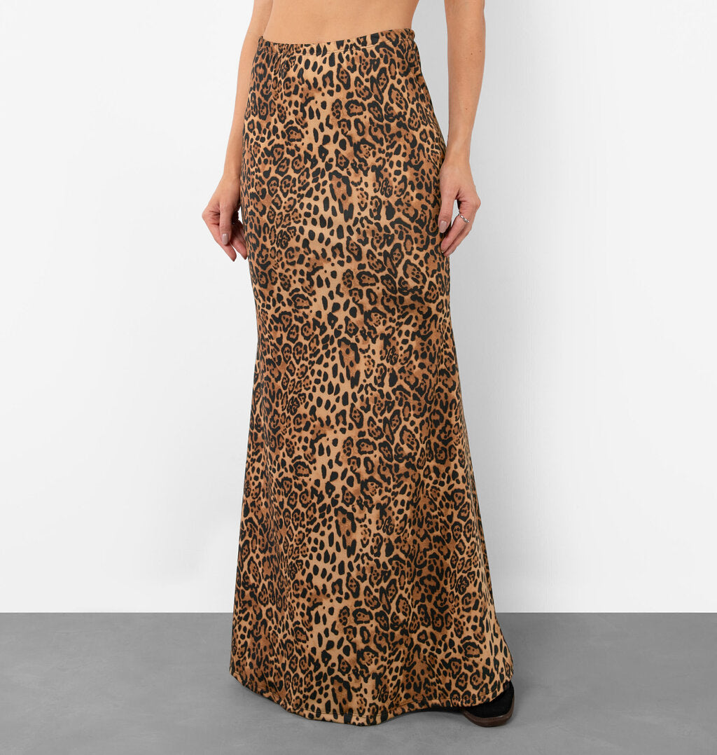 Saia Longa Animal Print Onça