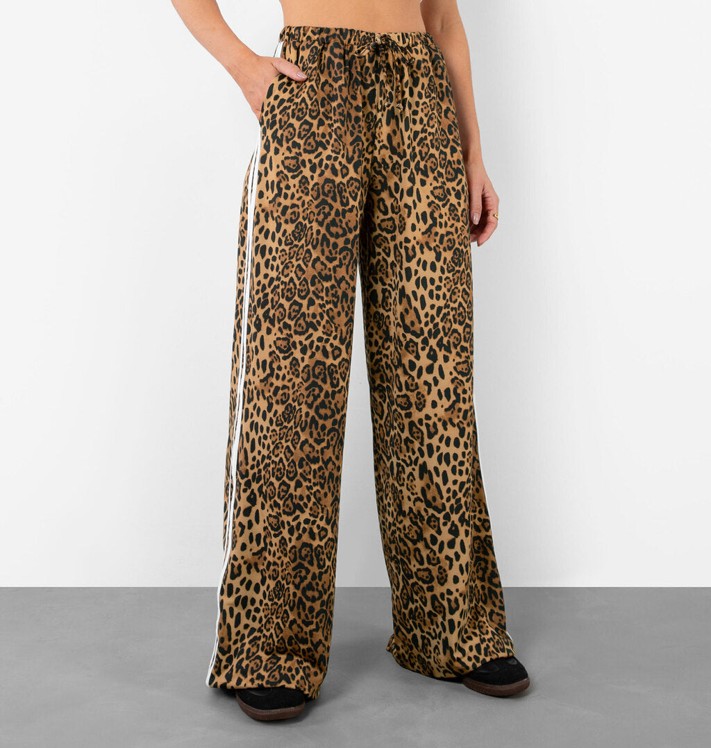 Calça Track Animal Print Onça