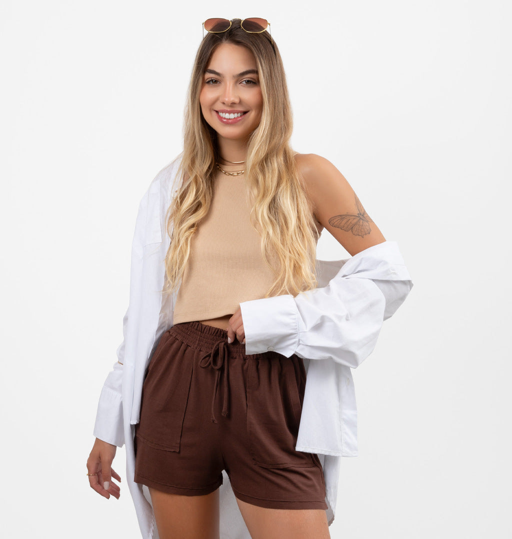 Short Curto a Fio em Viscolycra