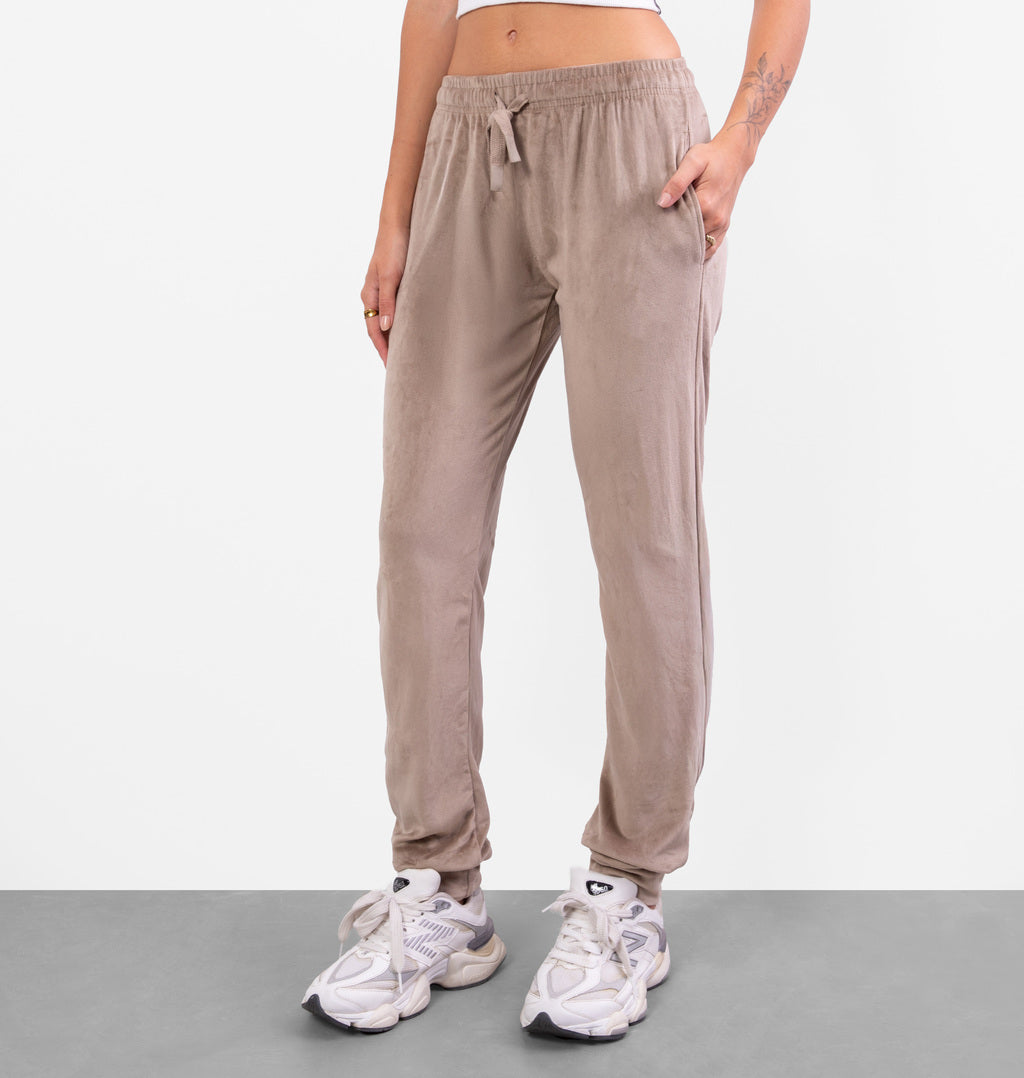 Calça Jogger em Plush com Cordão
