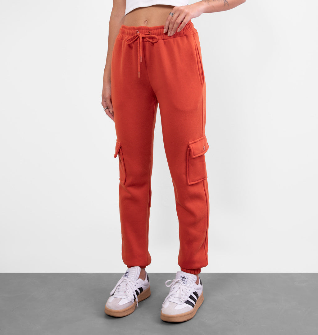 Calça Cargo Peluciada Com Cordão