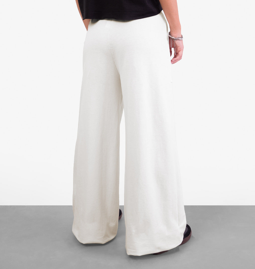 Calça Pantalona Moletinho Bolso A Fio