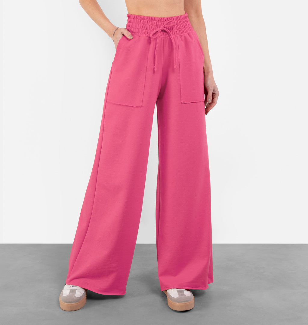Calça Pantalona Moletinho Bolso A Fio