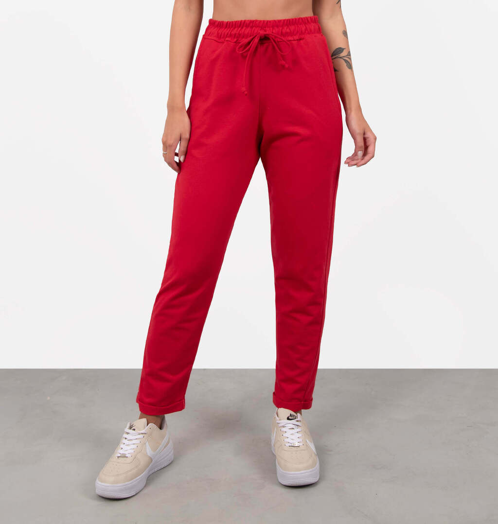 Calça Moletinho Barra Virada