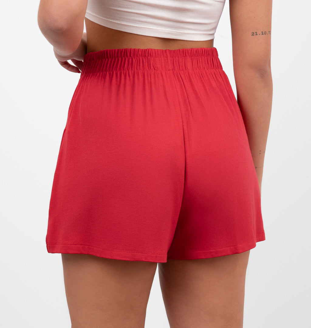 Short Soltinho Com Pregas