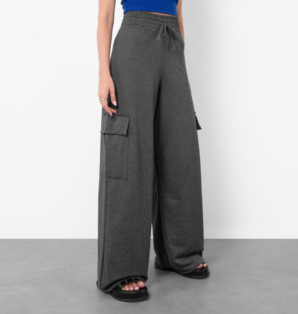 Calça Pantalona Bolso Cargo