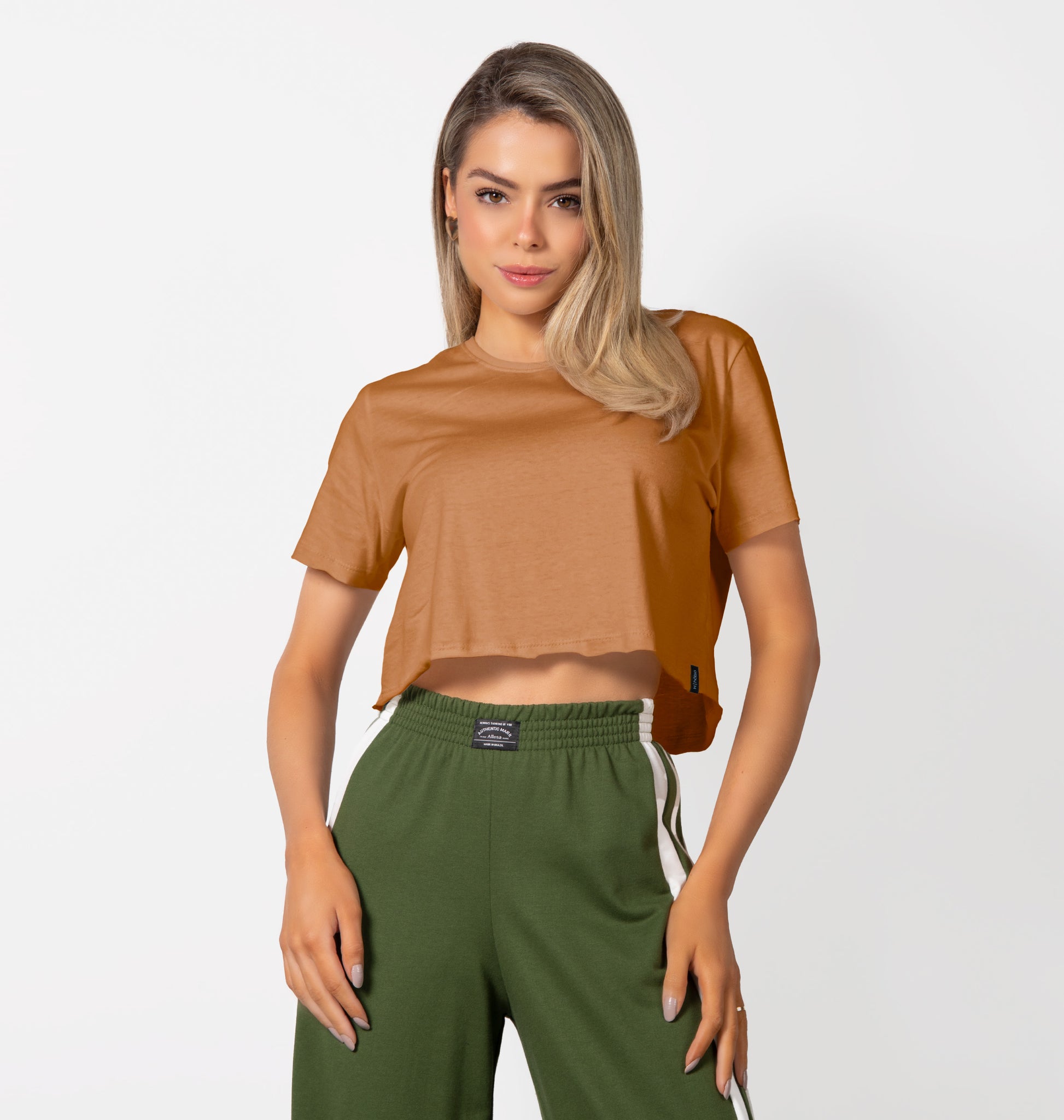 T-Shirt Cropped Corte A Fio