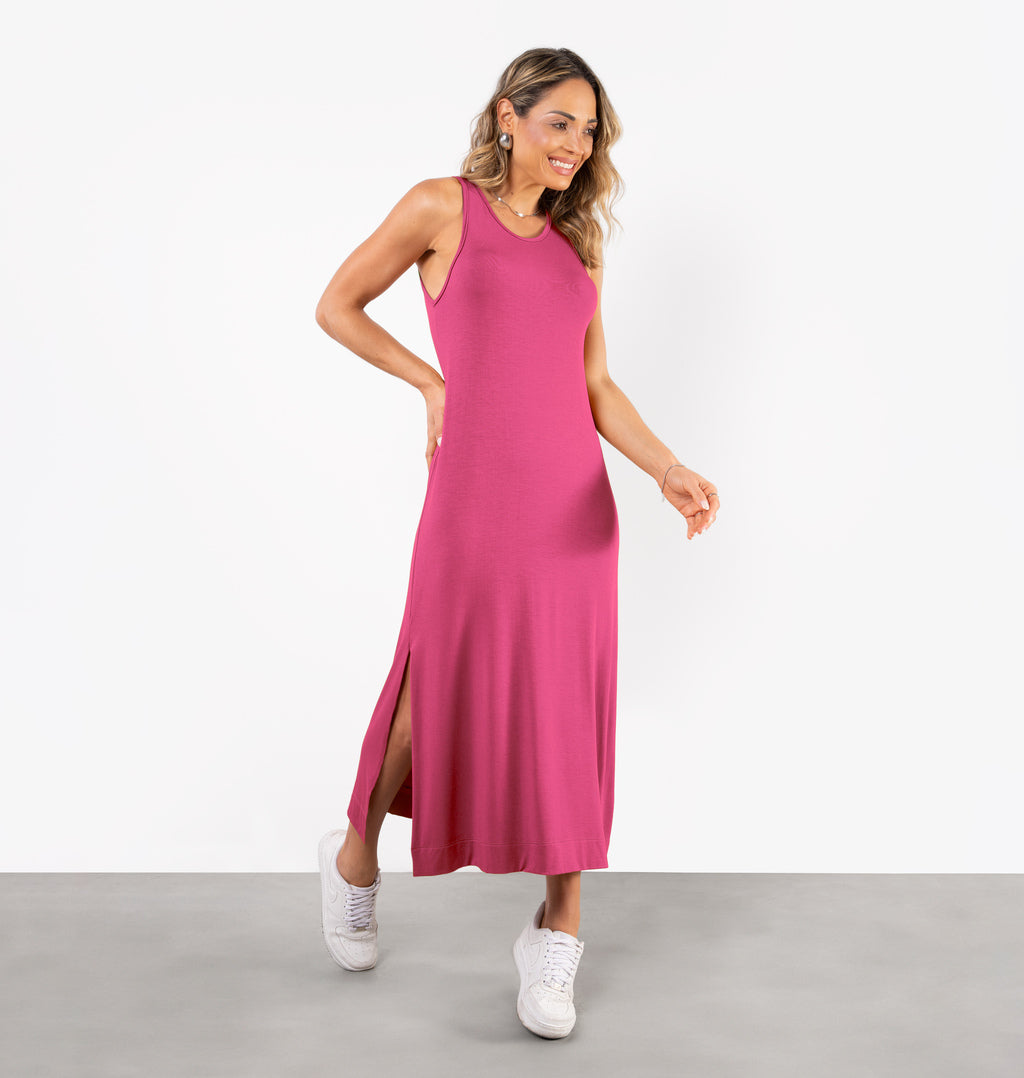 Vestido Midi Cavado
