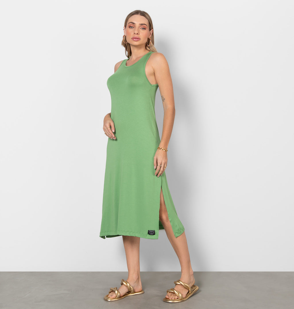 Vestido Midi Cavado