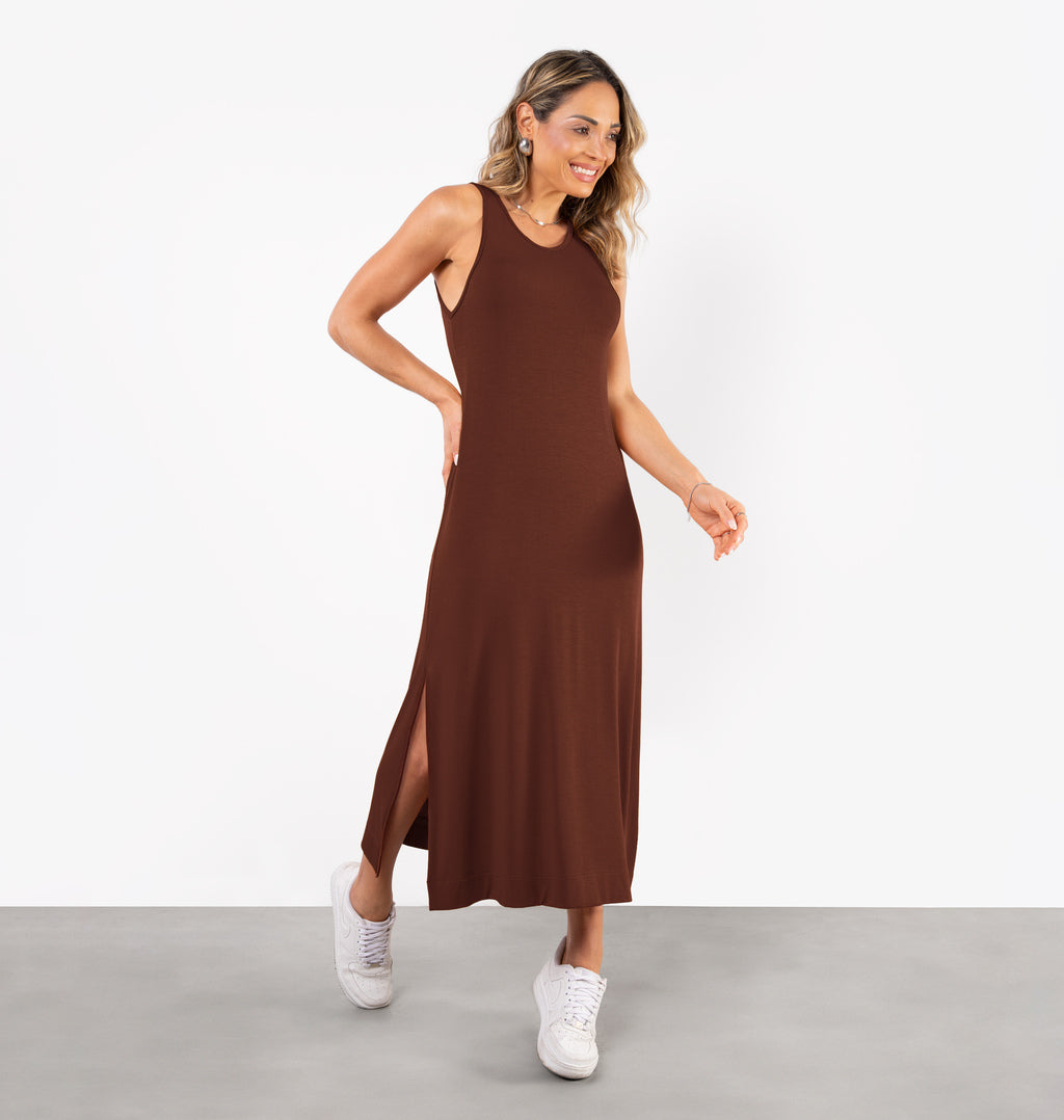 Vestido Midi Cavado