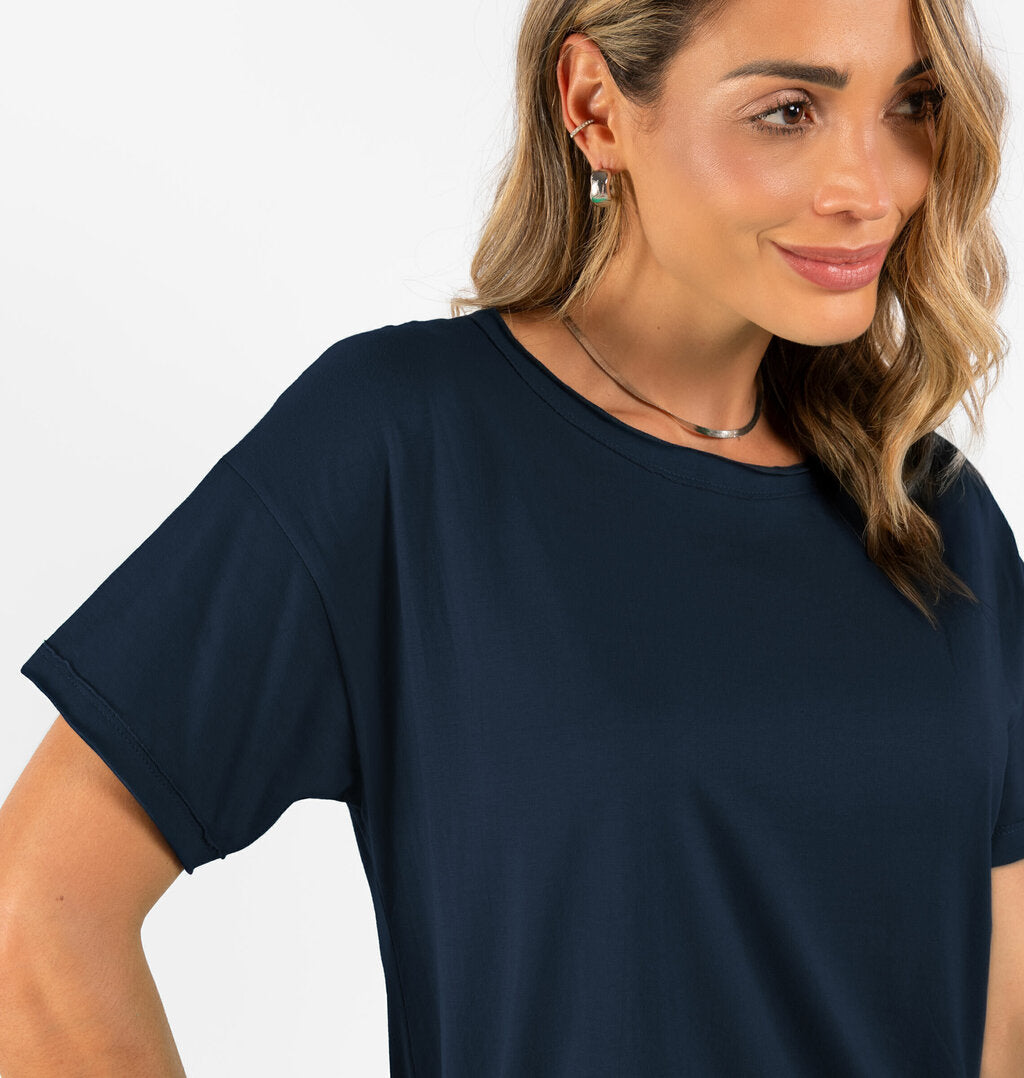 Camiseta A Fio Malha Lisa