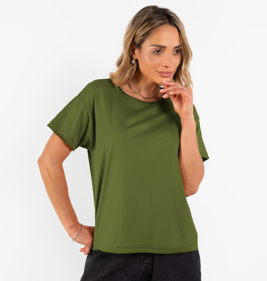 Camiseta A Fio Malha Lisa