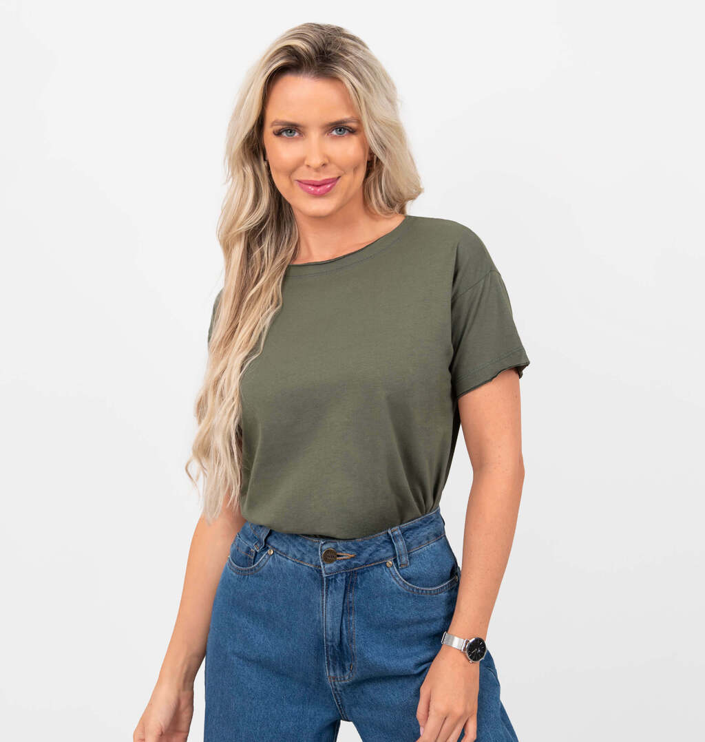 Camiseta A Fio Malha Lisa