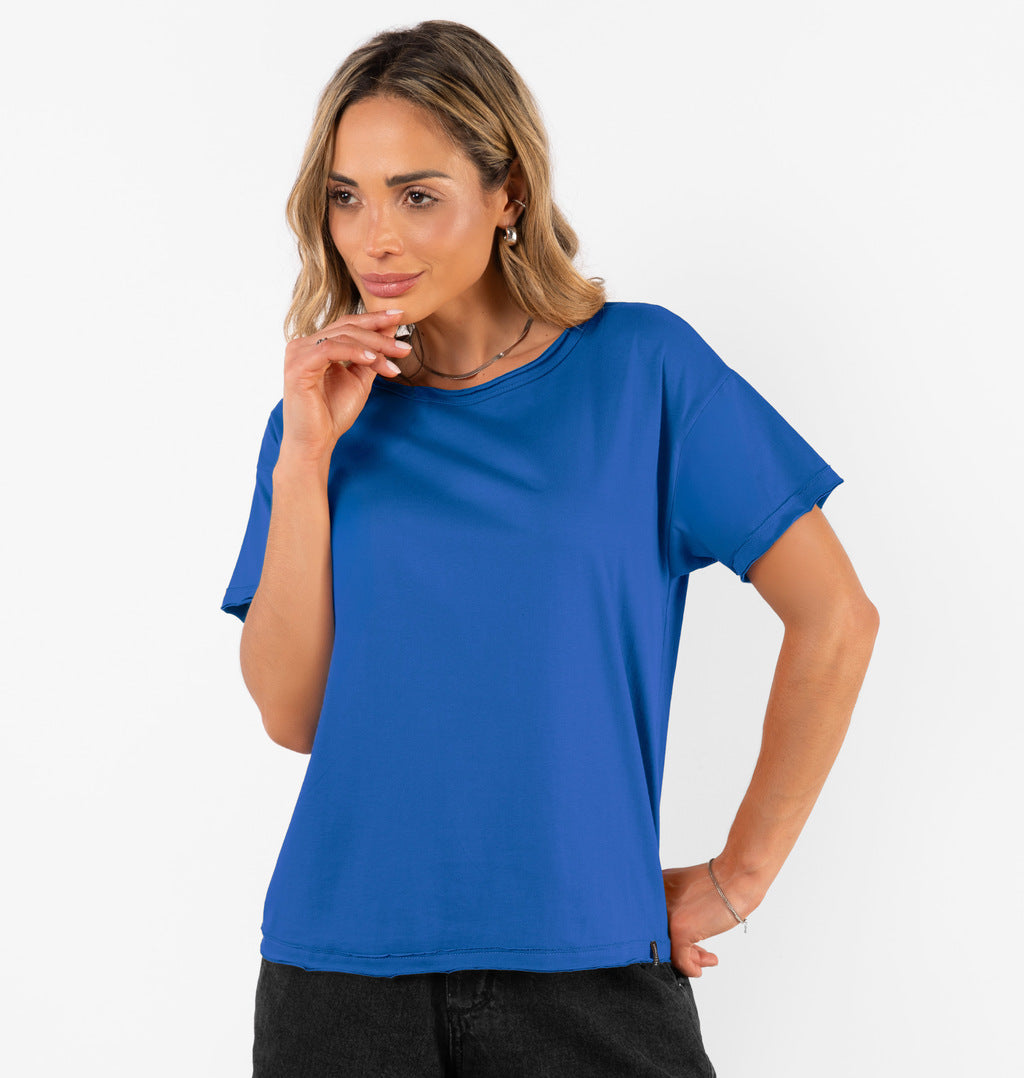 Camiseta A Fio Malha Lisa