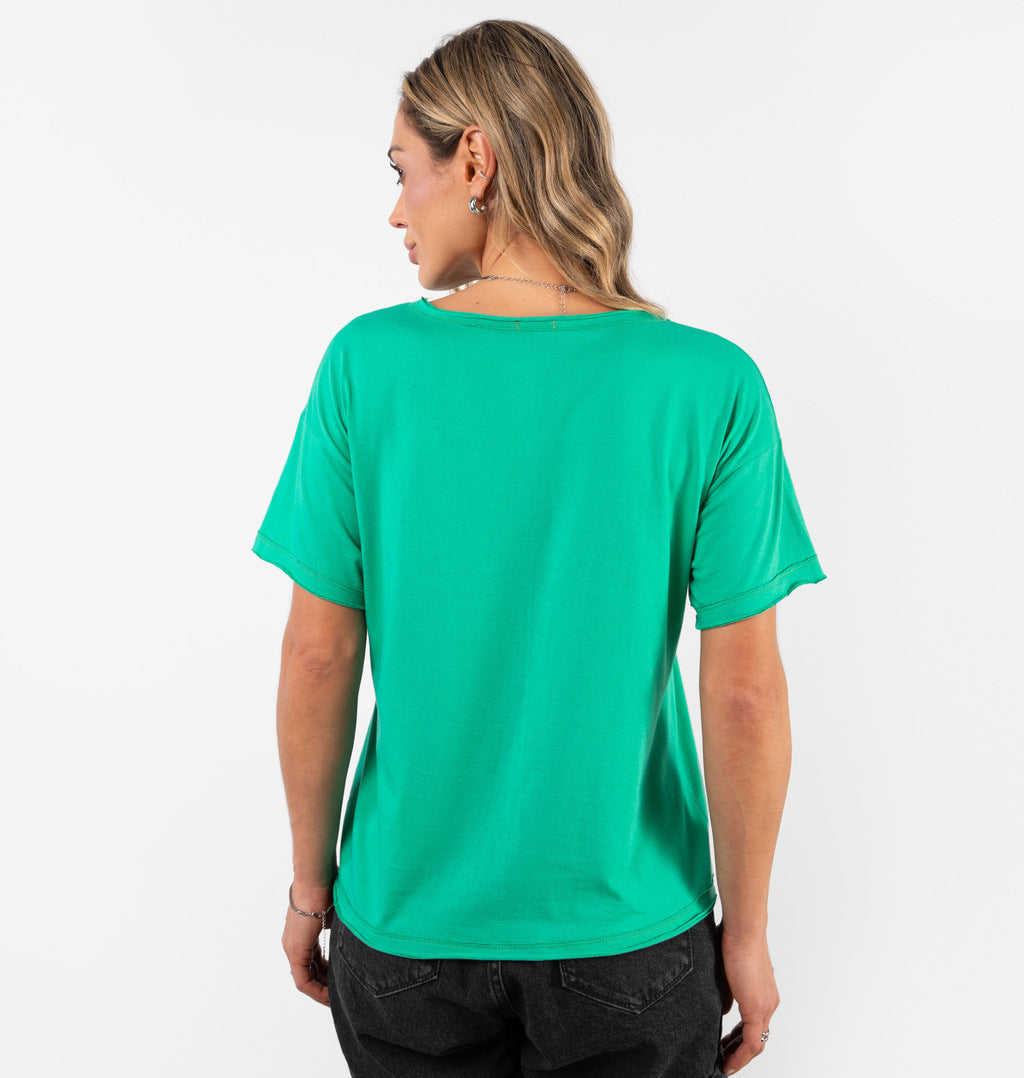 Camiseta A Fio Malha Lisa