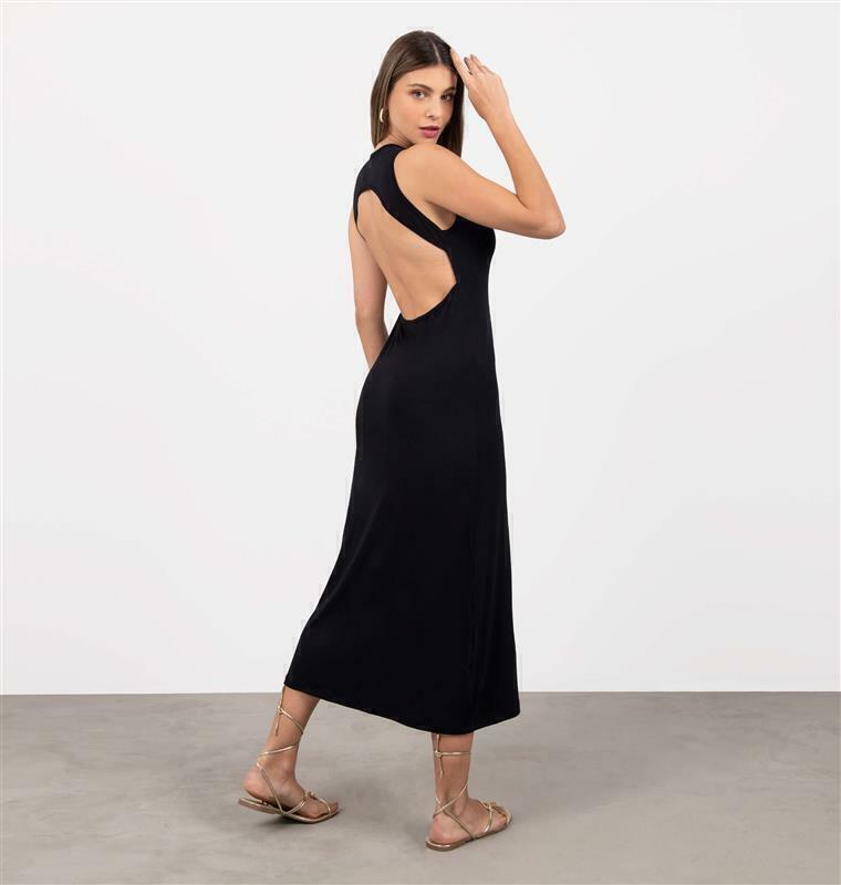 Vestido Abertura Nas Costas