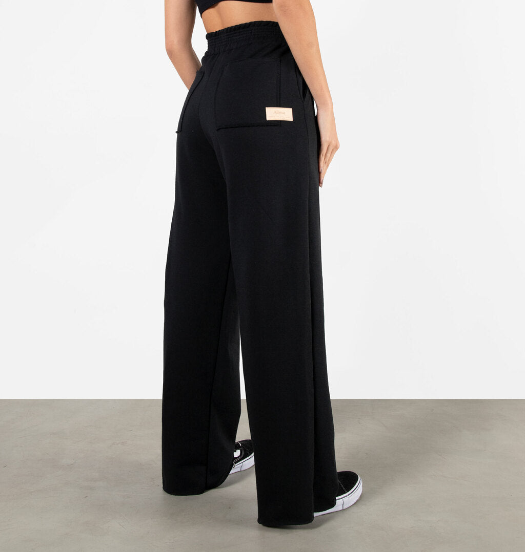 Calça Wide Leg Peluciada