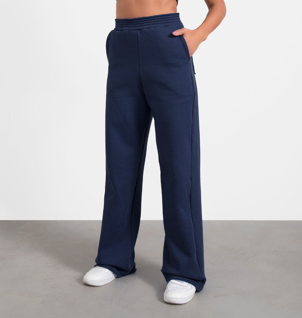 Calça Wide Leg Peluciada
