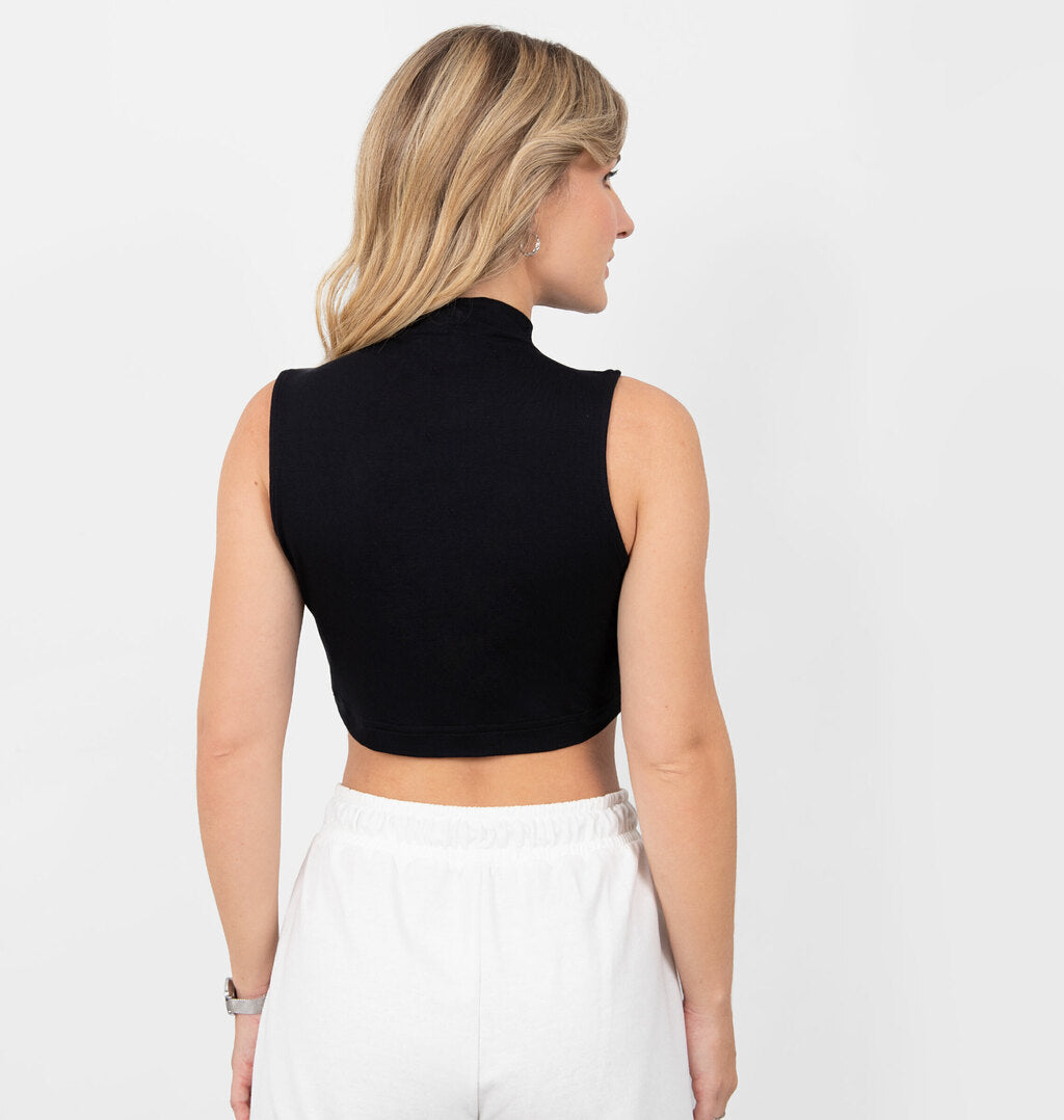 Blusa Com Gola Sem Manga