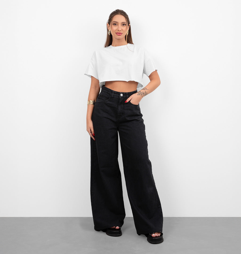 Blusa Cropped Over
