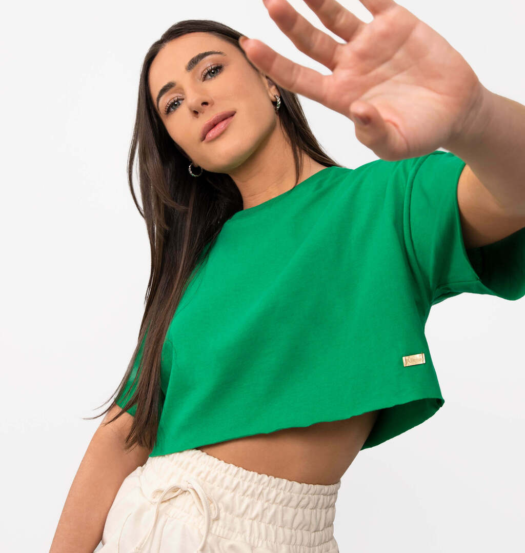 Blusa Cropped Over