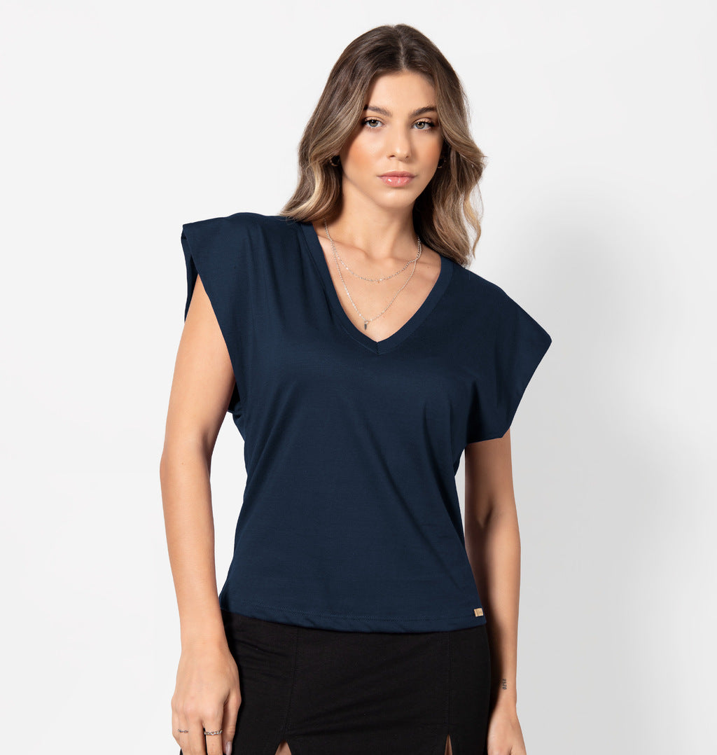 Blusa Decote V Amplo