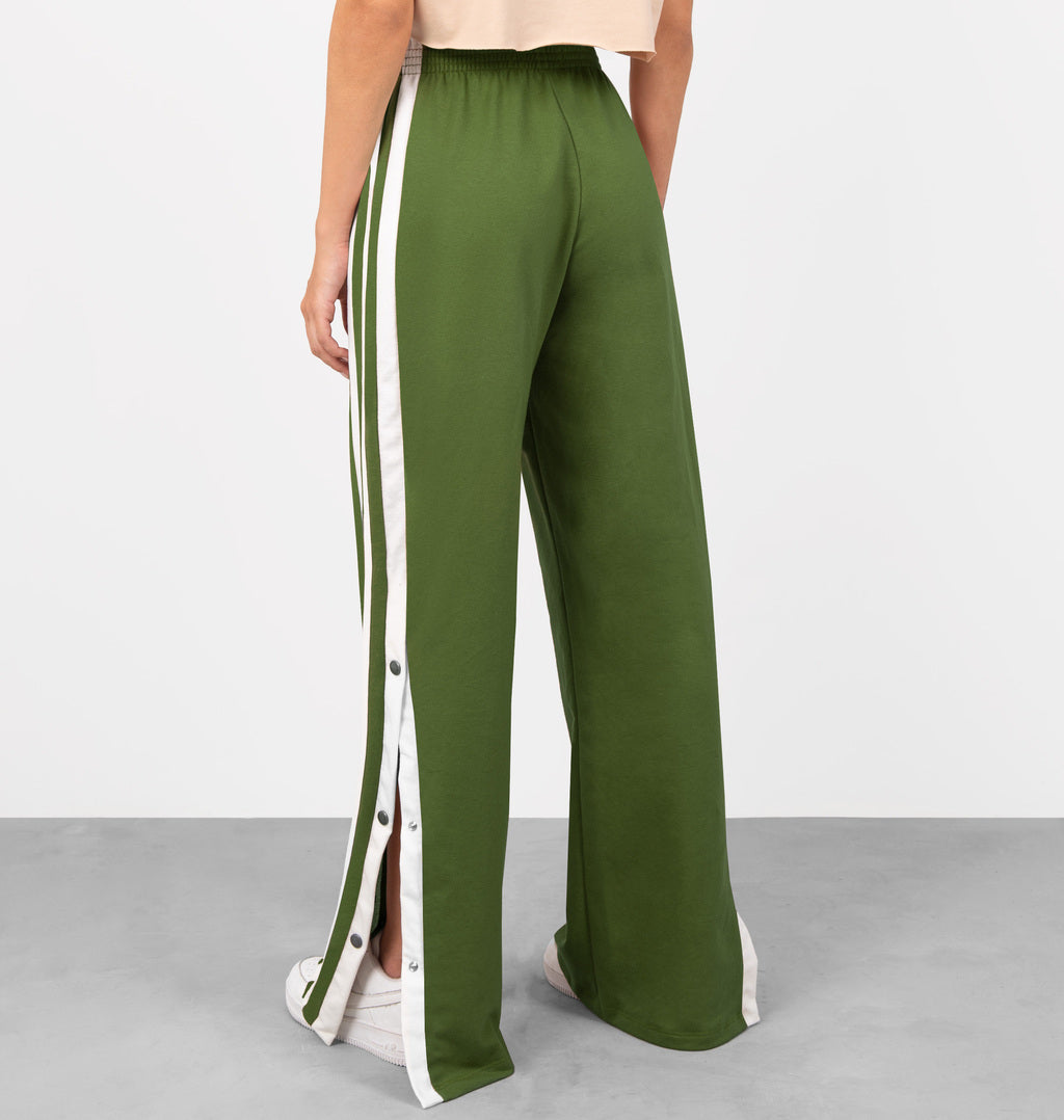 Calça Wide Leg Com Abertura Lateral
