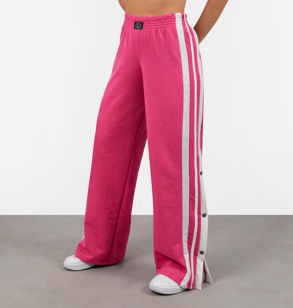Calça Wide Leg Com Abertura Lateral