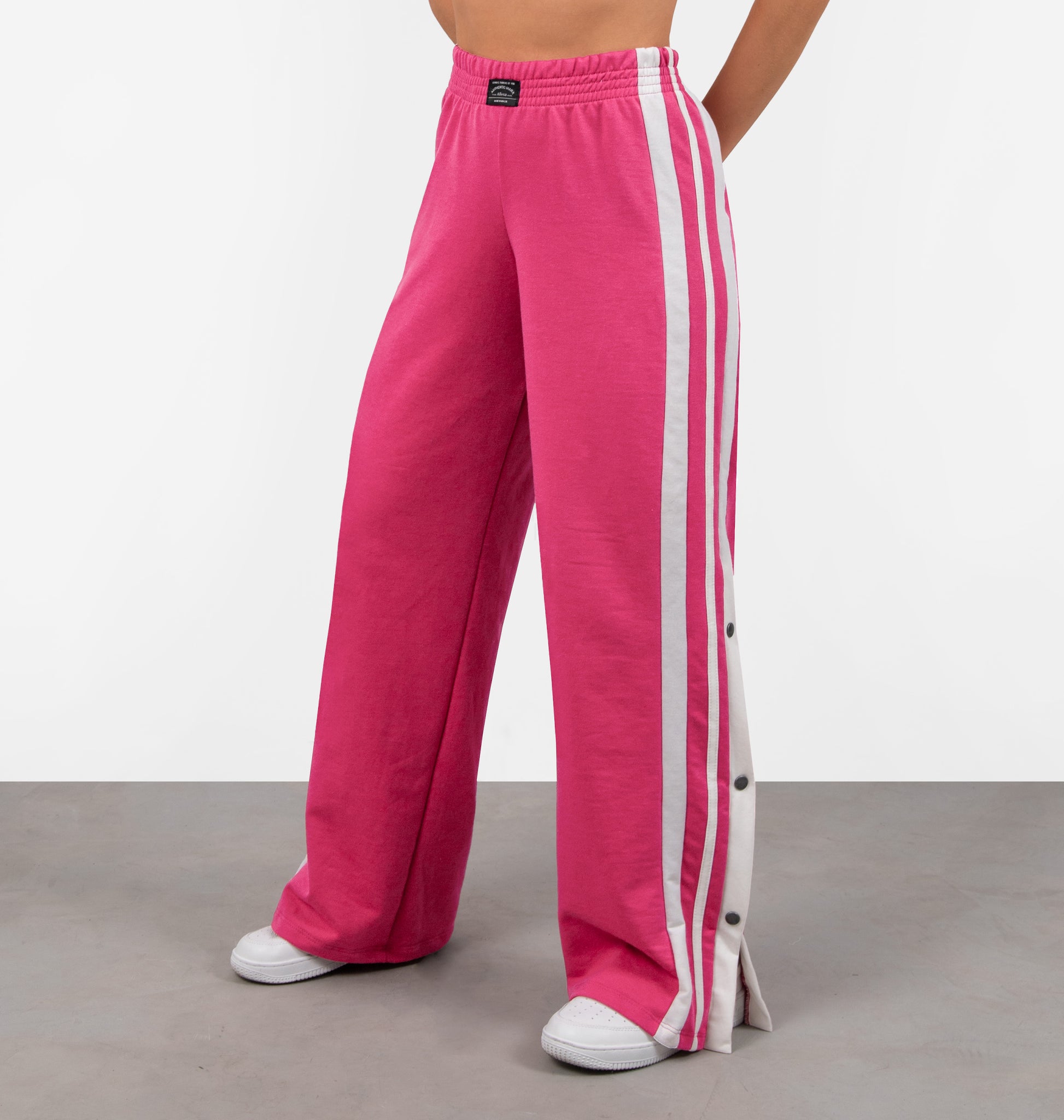 Calça Wide Leg Com Abertura Lateral