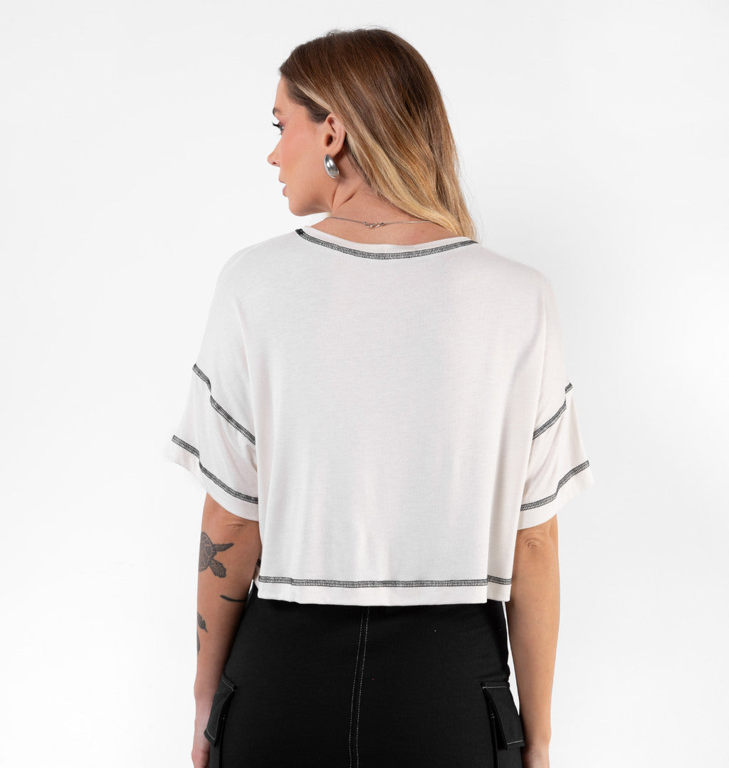 Blusa Cropped Trançador