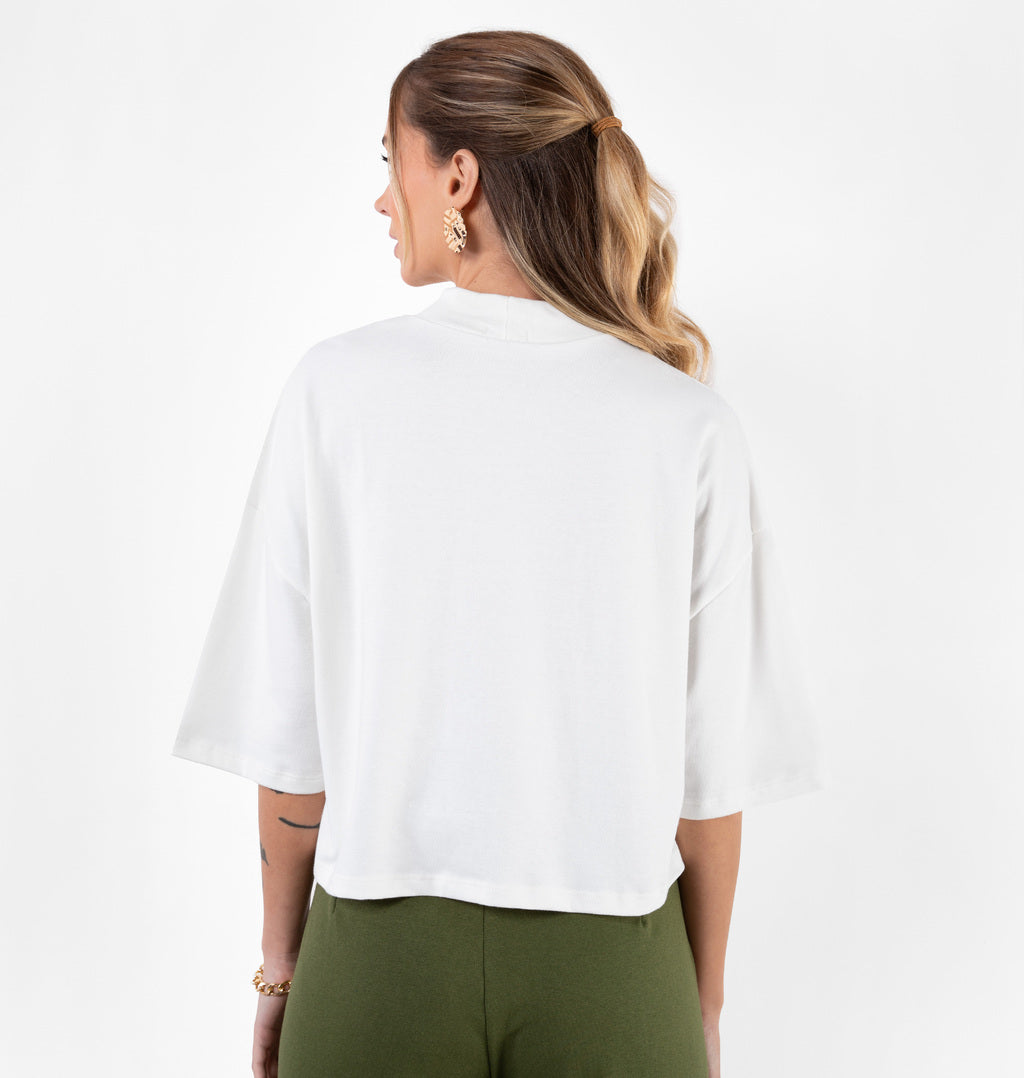 Camiseta Over Meia Gola