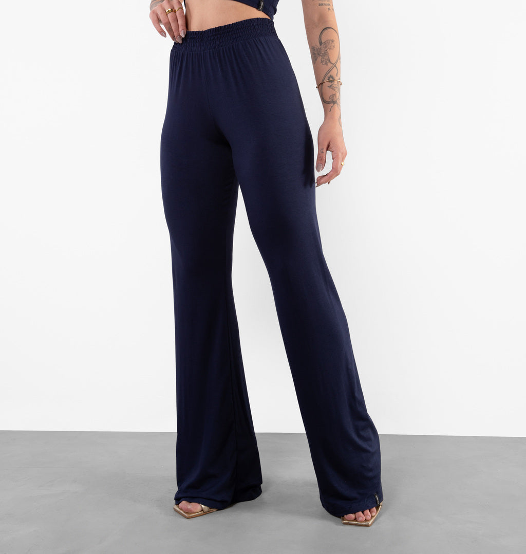 Calça Flare De Viscolycra