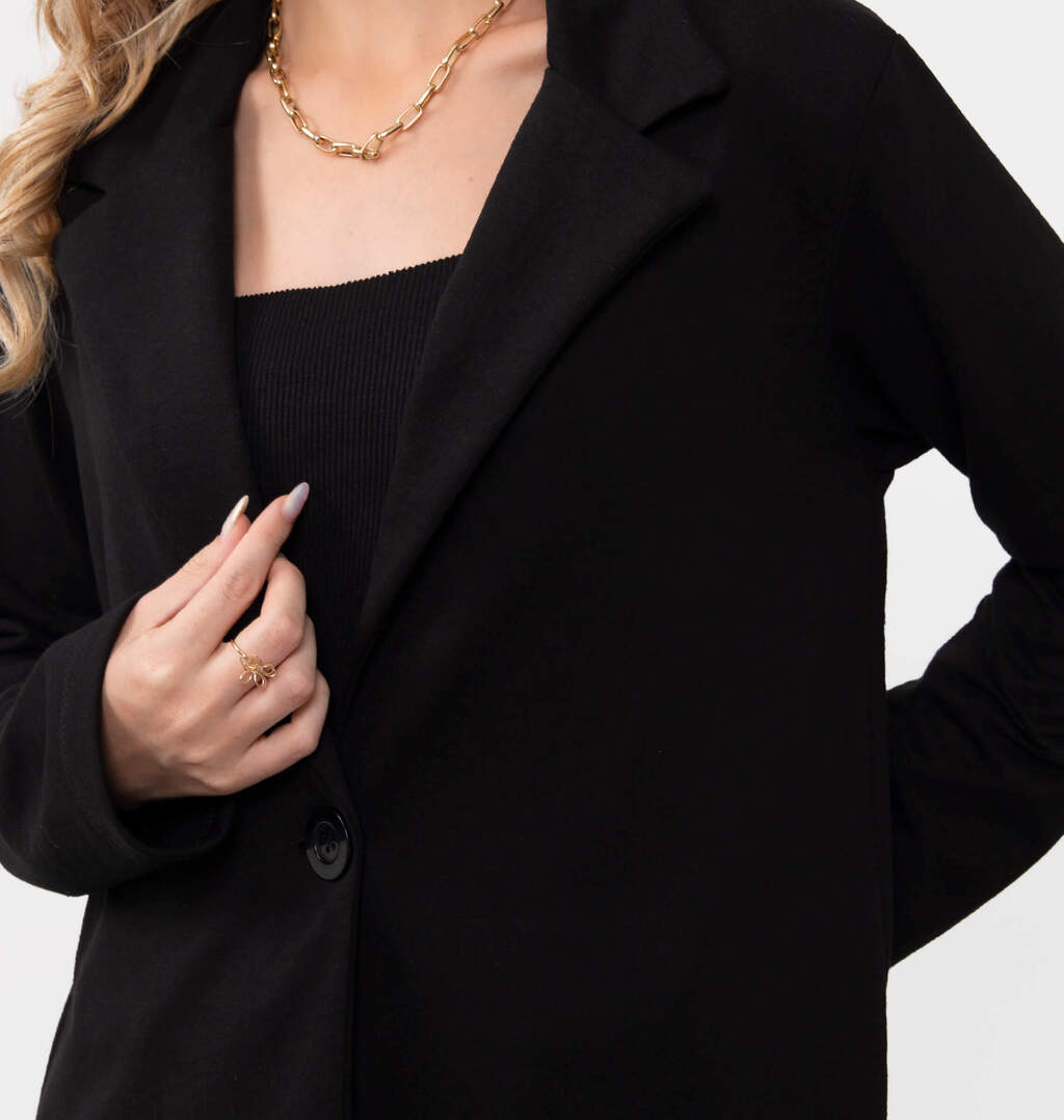 Blazer Alongado Em Moletinho