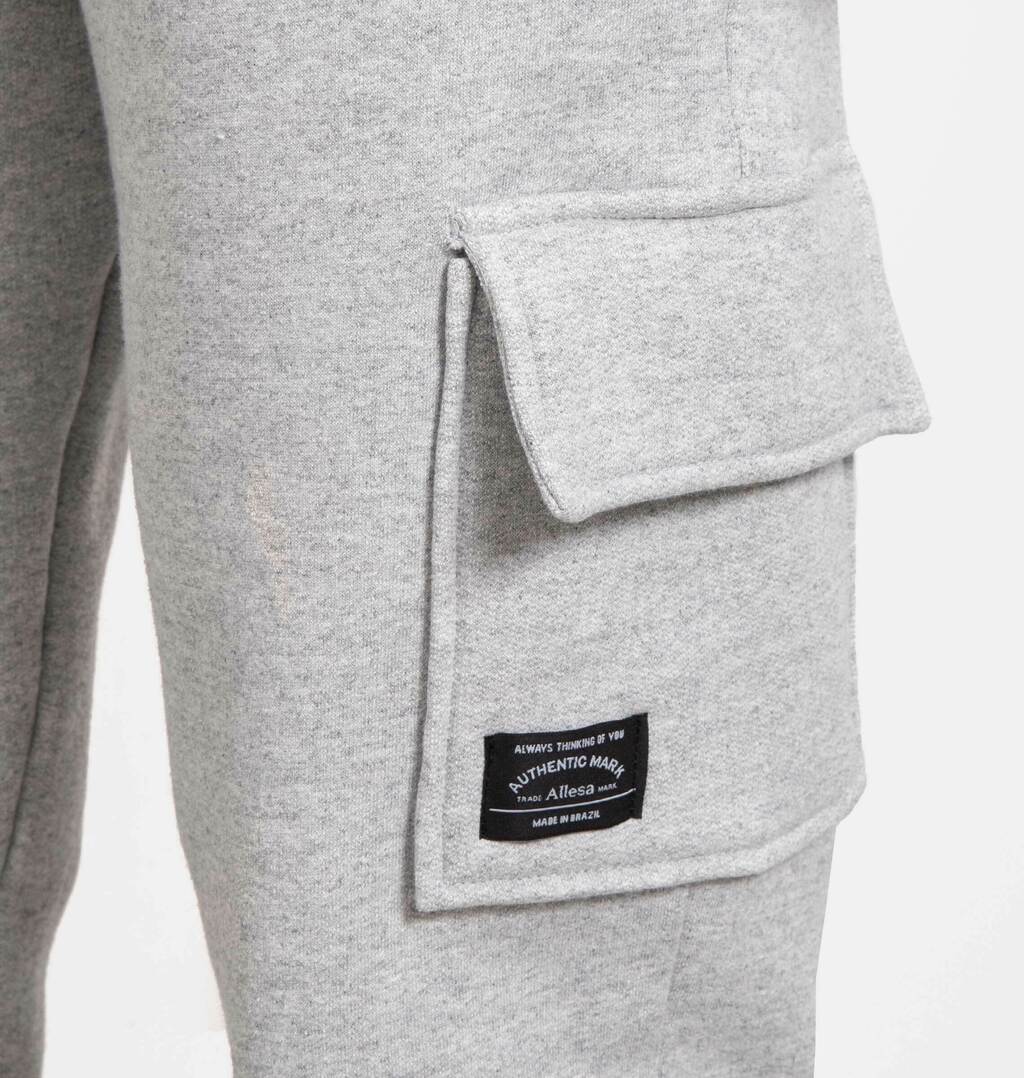 Calça Jogger Cargo De Moletom