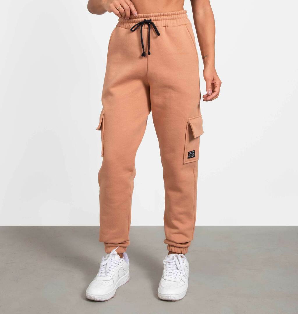 Calça Jogger Cargo De Moletom