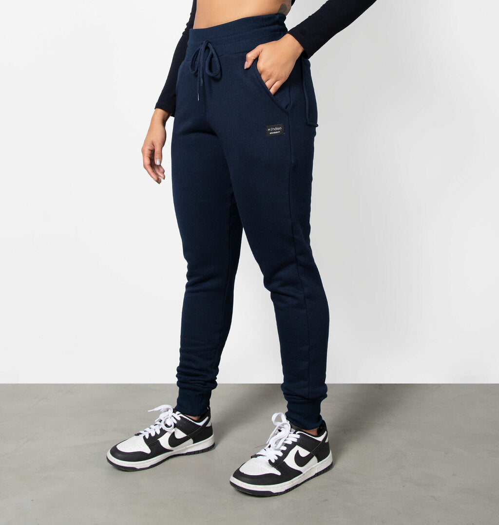 Calça Básica Peluciada Com Bolso Posterior