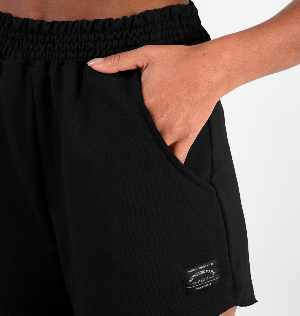 Short Barra Arredondada A Fio