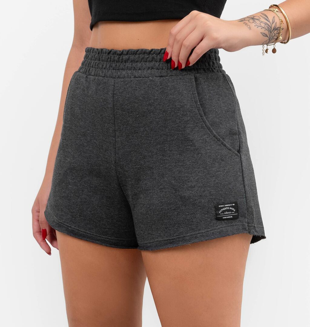 Short Barra Arredondada A Fio