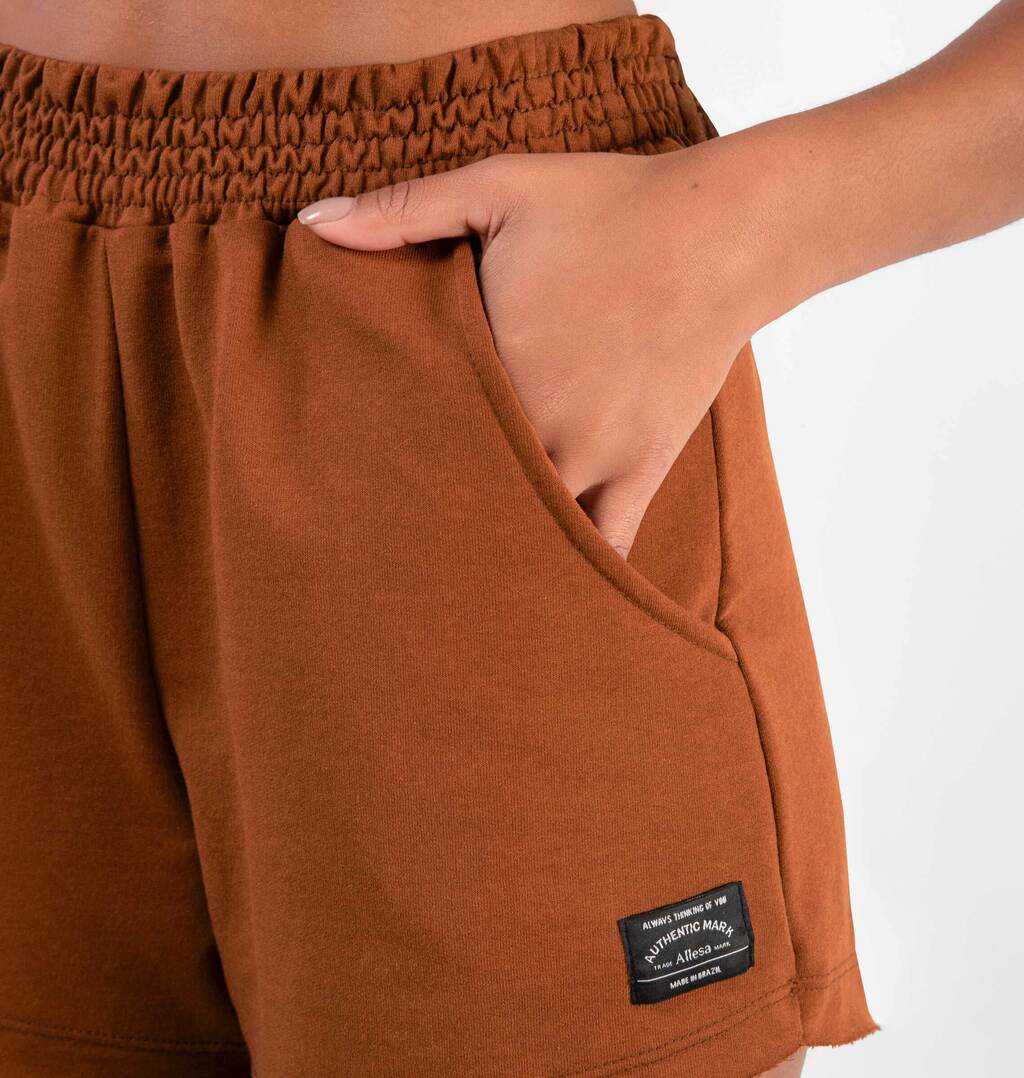 Short Barra Arredondada A Fio